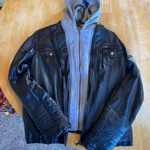 Layer Leather jacket